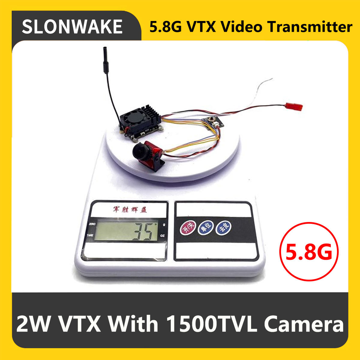 SLONWAKE 5.8G 2000mW FPV VTX T - огляд і ціна Fpv Drone Frame
