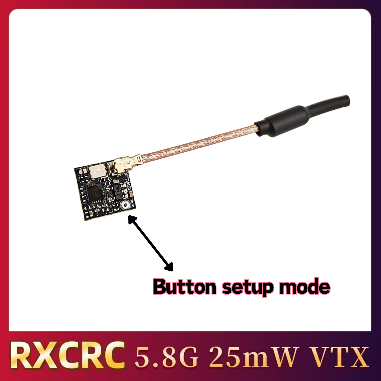 RXCRC 5.8GHz 48CH FPV 25mW Ana - огляд і ціна Fpv Drone Frame